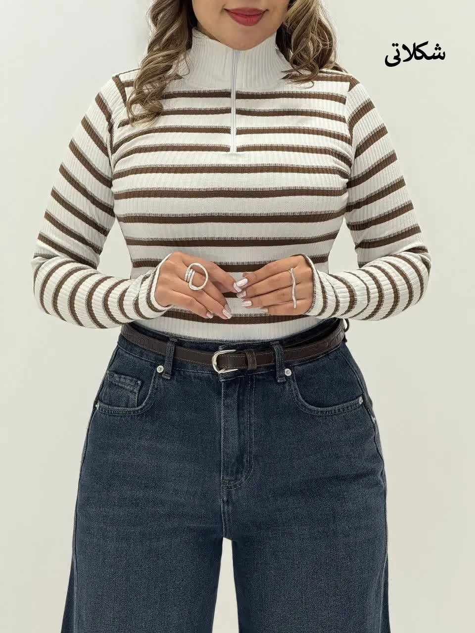 3684-بلوز نیم زیپ کد 110196